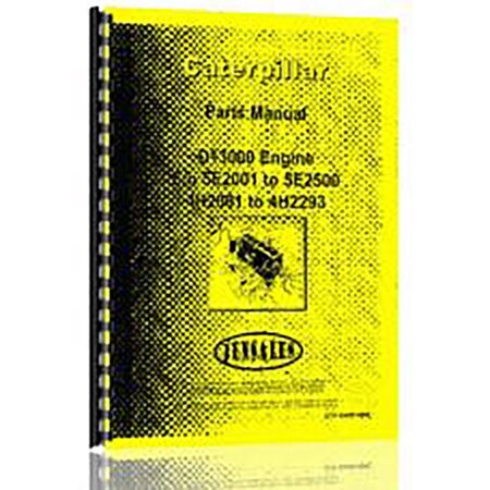 RAParts Fits Caterpillar Eng D13000 (4H1 and Up) (5E2001) Engine Parts Manual (New)